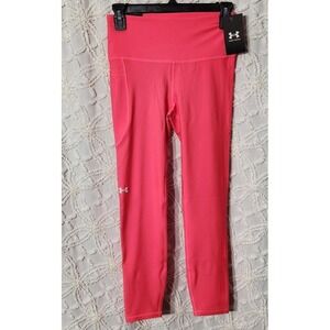 Under Armor Womens Compression‎ Leggings Size Small Pink Bright Athleisure Yoga
